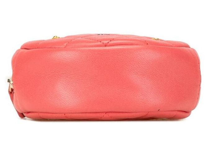 Chanel Lammleder Coco Mark Heart Camellia Stepp Schultertasche A81620 Rot - Ansicht 3