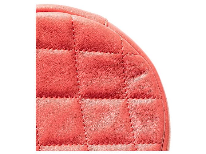 Chanel Lammleder Coco Mark Heart Camellia Stepp Schultertasche A81620 Rot - Ansicht 4