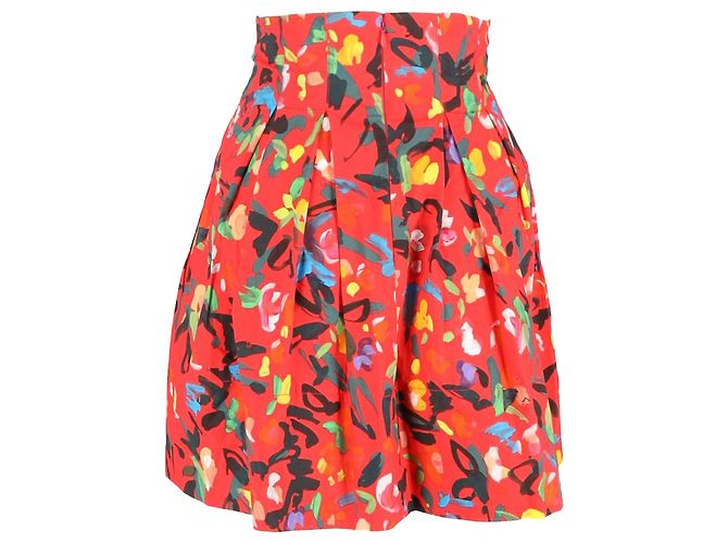 Autre Marque Falda impresa Philosophy de Lorenzo Serafini en algodón rojo - vista 3