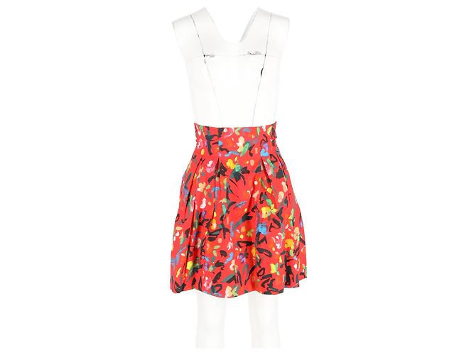 Autre Marque Falda impresa Philosophy de Lorenzo Serafini en algodón rojo - vista 4
