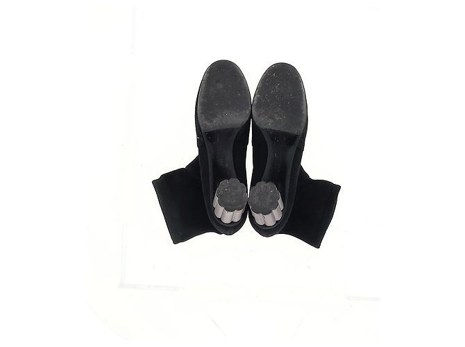 Salvatore Ferragamo Botas de tobillo stretch Catania de Ferragamo en ante negro - vista 12