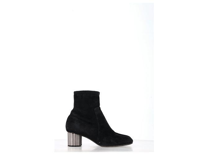Salvatore Ferragamo Botas de tobillo stretch Catania de Ferragamo en ante negro - vista 7
