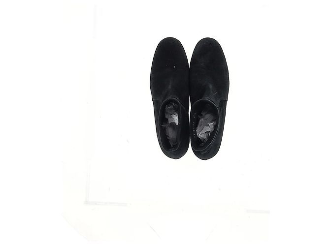 Salvatore Ferragamo Botas de tobillo stretch Catania de Ferragamo en ante negro - vista 9