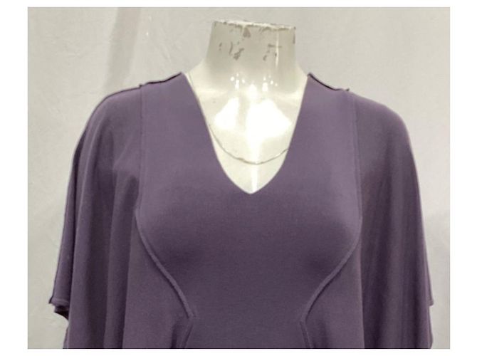 Rick Owens Tunika-Bluse aus lila Viskose - Ansicht 10