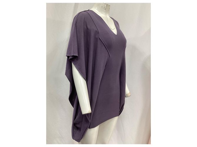 Rick Owens Tunika-Bluse aus lila Viskose - Ansicht 11
