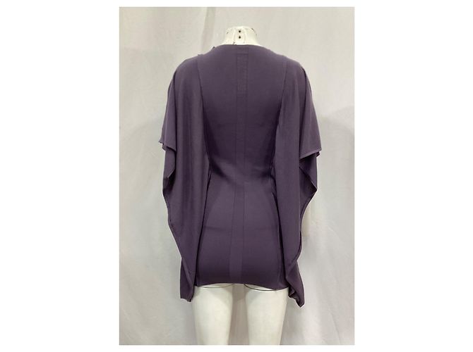 Rick Owens Tunika-Bluse aus lila Viskose - Ansicht 12