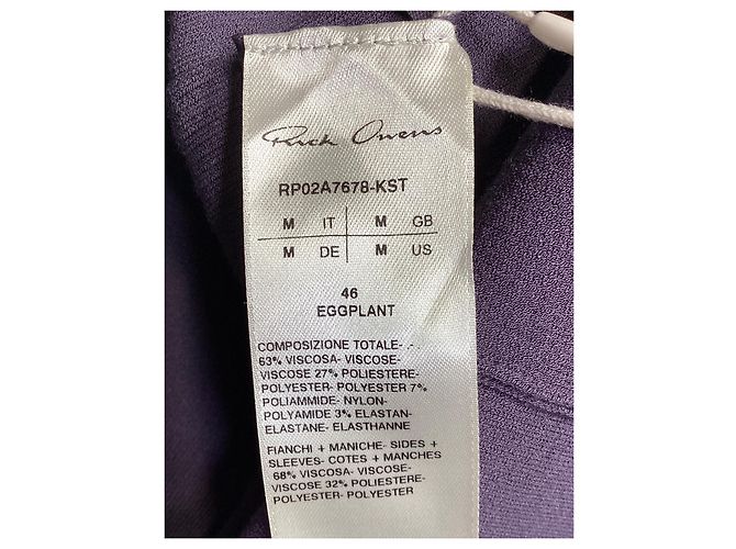 Rick Owens Tunika-Bluse aus lila Viskose - Ansicht 16