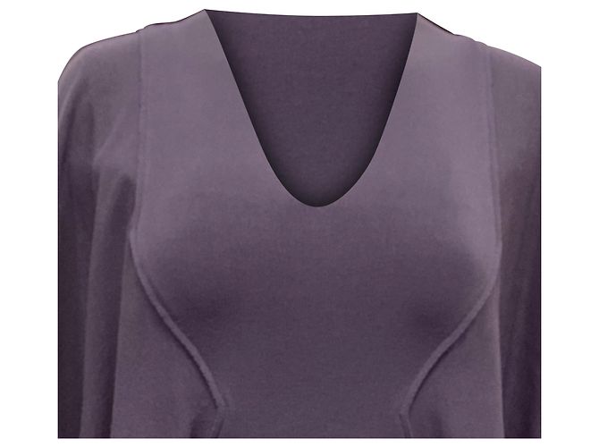 Rick Owens Tunika-Bluse aus lila Viskose - Ansicht 2