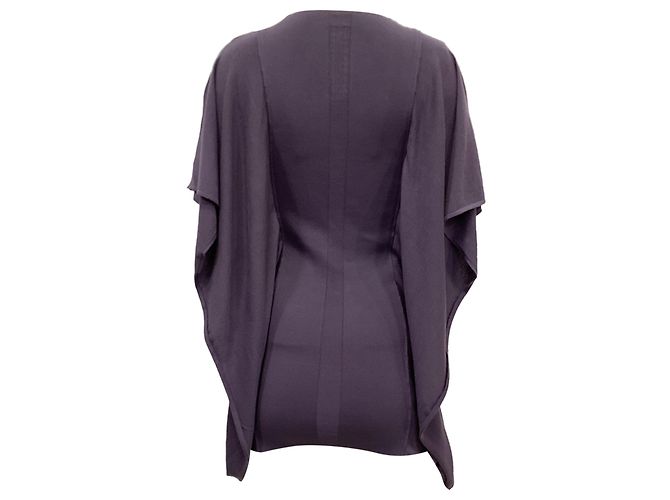 Rick Owens Tunika-Bluse aus lila Viskose - Ansicht 4