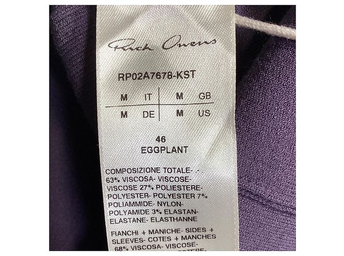 Rick Owens Tunika-Bluse aus lila Viskose - Ansicht 8