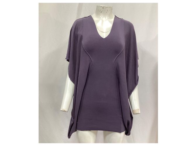 Rick Owens Tunika-Bluse aus lila Viskose - Ansicht 9