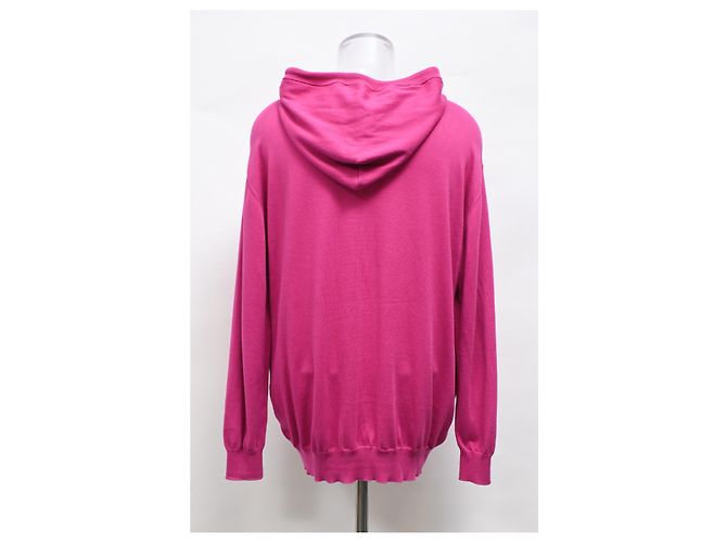 Hoodie Moschino Couture Bear in cotone rosa - vista 8