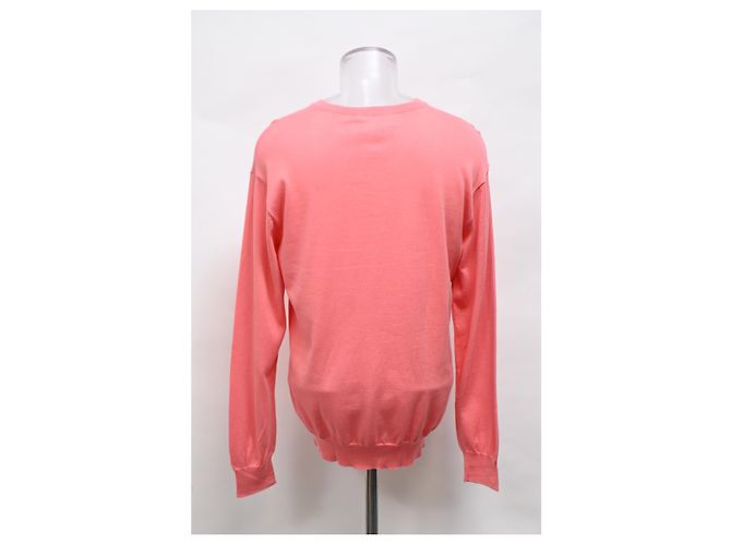Moschino Couture Bären V-Ausschnitt Pullover aus rosa Baumwolle Pink - Ansicht 8