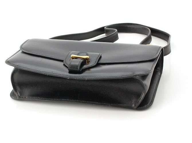Hermès Borsa a spalla in vitello nero Hermes Dolly - vista 5
