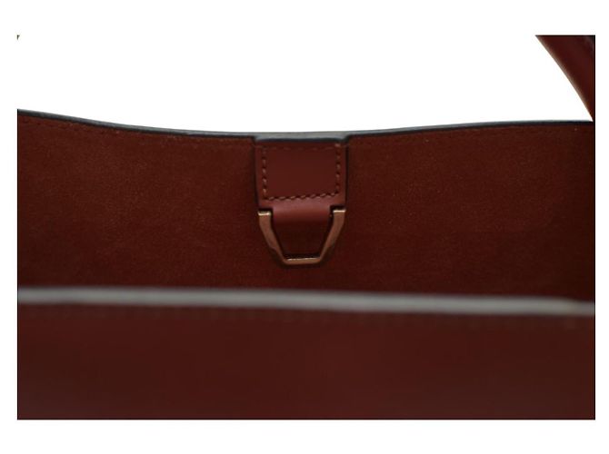 Bolsa de ombro em couro de bezerro BOYY Devon 21 com fivela decorativa. Marrom - vista 17