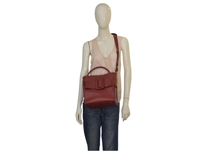 Bolsa de ombro em couro de bezerro BOYY Devon 21 com fivela decorativa. Marrom - vista 18