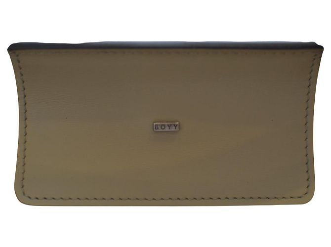 Bolsa de ombro em couro de bezerro BOYY Devon 21 com fivela decorativa. Cinza - vista 7