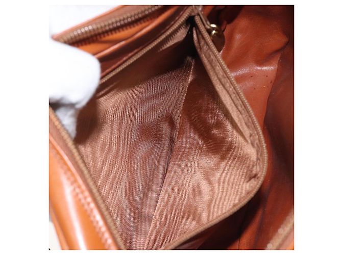 Borsa a Spalla BALLY in Pelle PVC Marrone Oro Auth BA1680 D'oro - vista 12