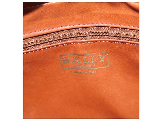 Borsa a Spalla BALLY in Pelle PVC Marrone Oro Auth BA1680 D'oro - vista 18