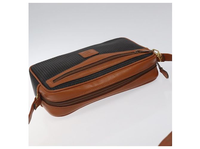 Borsa a Spalla BALLY in Pelle PVC Marrone Oro Auth BA1680 D'oro - vista 6
