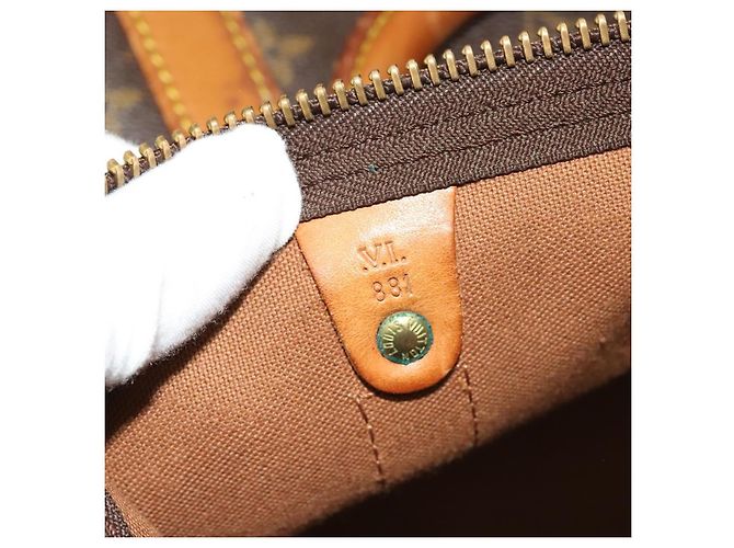 LOUIS VUITTON Monogram Keepall Bandouliere 60 Borsa Boston M41412 LV Auth ti3031 Monogramma - vista 12