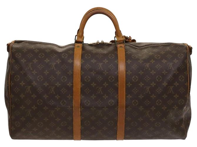 LOUIS VUITTON Monogram Keepall Bandouliere 60 Borsa Boston M41412 LV Auth ti3031 Monogramma - vista 2