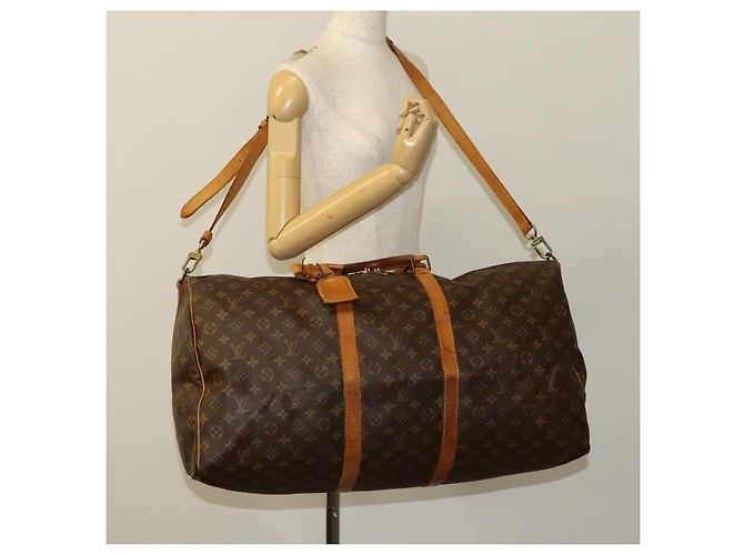 LOUIS VUITTON Monogram Keepall Bandouliere 60 Borsa Boston M41412 LV Auth ti3031 Monogramma - vista 23