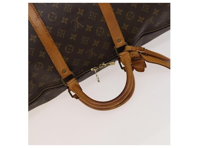 LOUIS VUITTON Monogram Keepall Bandouliere 60 Borsa Boston M41412 LV Auth ti3031 Monogramma - vista 7