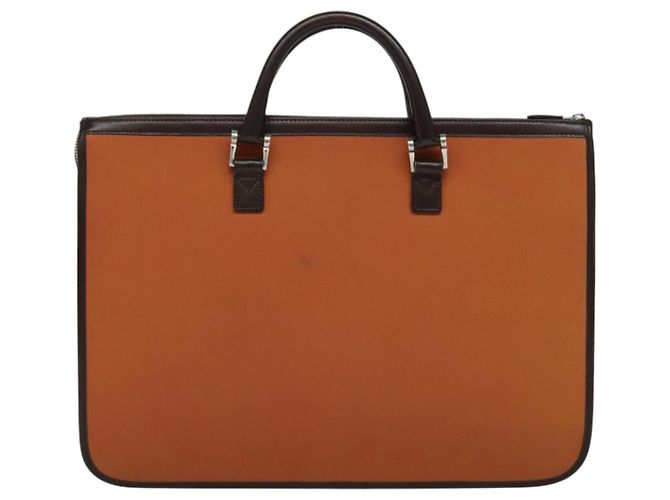 Bolsa de mão BURBERRY em nylon 2 vias marrom prata autêntica bs25146 - vista 2