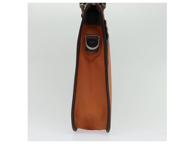 Bolsa de mão BURBERRY em nylon 2 vias marrom prata autêntica bs25146 - vista 3