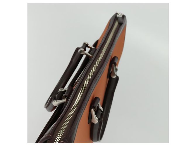 Bolsa de mão BURBERRY em nylon 2 vias marrom prata autêntica bs25146 - vista 6