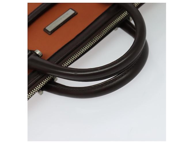 Bolsa de mão BURBERRY em nylon 2 vias marrom prata autêntica bs25146 - vista 7