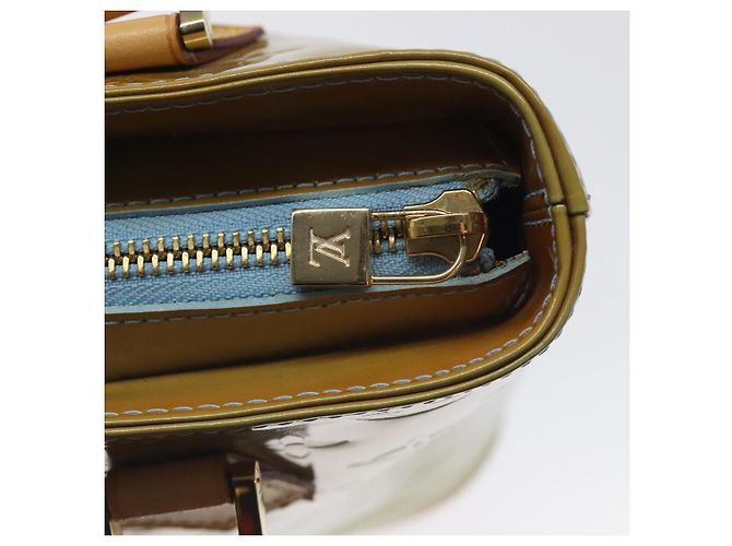LOUIS VUITTON Monogram Vernis Borsa a Mano Houston Blu Baby M91005 LV Auth ar13496 Blu chiaro - vista 17