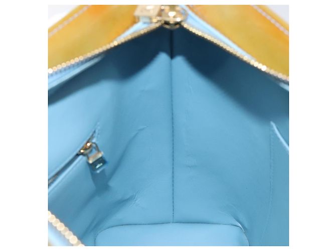 LOUIS VUITTON Monogram Vernis Borsa a Mano Houston Blu Baby M91005 LV Auth ar13496 Blu chiaro - vista 19