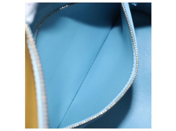 LOUIS VUITTON Monogram Vernis Borsa a Mano Houston Blu Baby M91005 LV Auth ar13496 Blu chiaro - vista 21