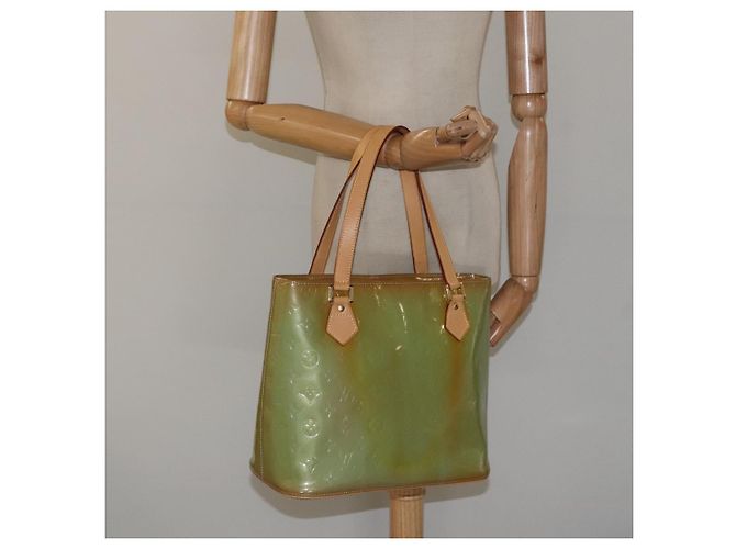 LOUIS VUITTON Monogram Vernis Borsa a Mano Houston Blu Baby M91005 LV Auth ar13496 Blu chiaro - vista 23