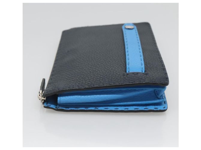Borsa Clutch Celeria in Pelle Nera FENDI Auth bs25137 Nero - vista 4