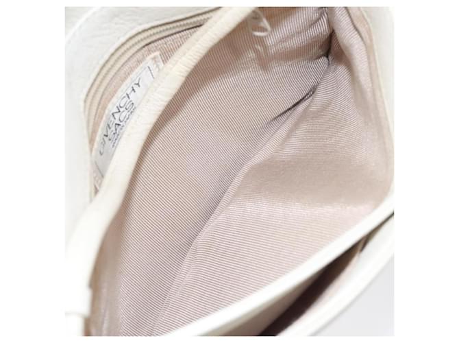 Borsa a spalla GIVENCHY in pelle bianca e oro Auth BA1549 Bianco D'oro - vista 11