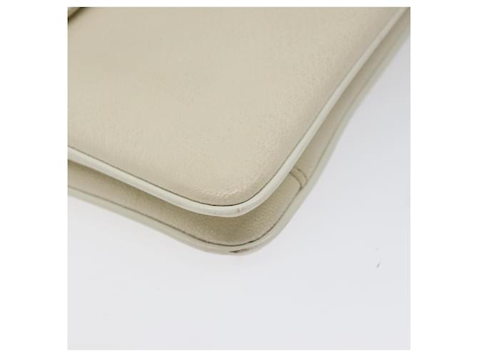 Borsa a spalla GIVENCHY in pelle bianca e oro Auth BA1549 Bianco D'oro - vista 14
