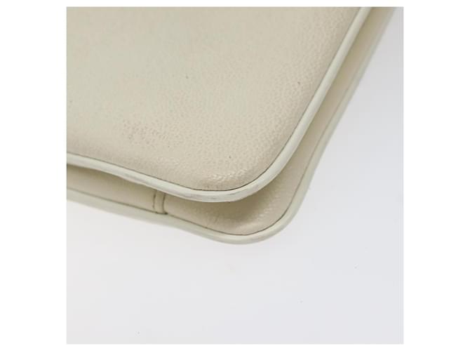 Borsa a spalla GIVENCHY in pelle bianca e oro Auth BA1549 Bianco D'oro - vista 15