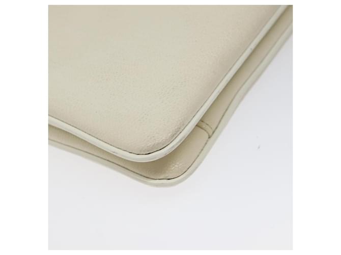 Borsa a spalla GIVENCHY in pelle bianca e oro Auth BA1549 Bianco D'oro - vista 16