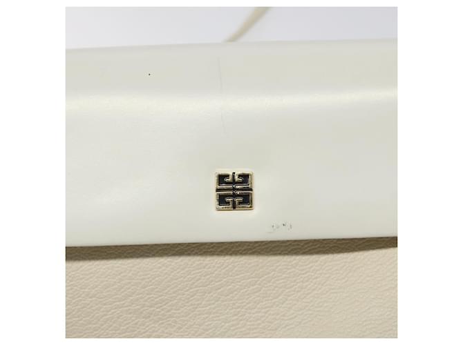 Borsa a spalla GIVENCHY in pelle bianca e oro Auth BA1549 Bianco D'oro - vista 17