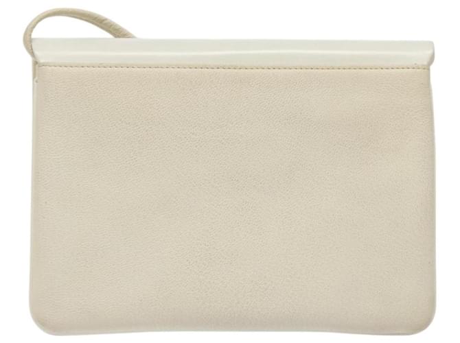Borsa a spalla GIVENCHY in pelle bianca e oro Auth BA1549 Bianco D'oro - vista 2