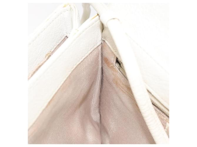 Borsa a spalla GIVENCHY in pelle bianca e oro Auth BA1549 Bianco D'oro - vista 20
