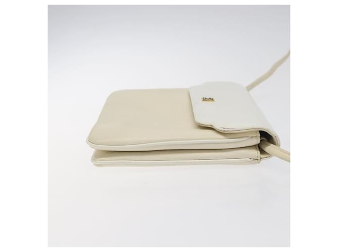 Borsa a spalla GIVENCHY in pelle bianca e oro Auth BA1549 Bianco D'oro - vista 3