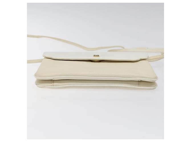 Borsa a spalla GIVENCHY in pelle bianca e oro Auth BA1549 Bianco D'oro - vista 5