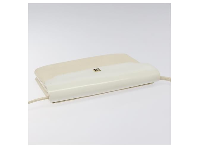 Borsa a spalla GIVENCHY in pelle bianca e oro Auth BA1549 Bianco D'oro - vista 6