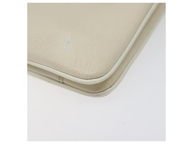 Borsa a spalla GIVENCHY in pelle bianca e oro Auth BA1549 Bianco D'oro - vista 9