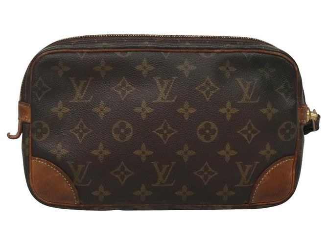 LOUIS VUITTON Monogram Marly Dragonne GM Borsa Clutch M51825 LV Auth 122515 Monogramma - vista 2