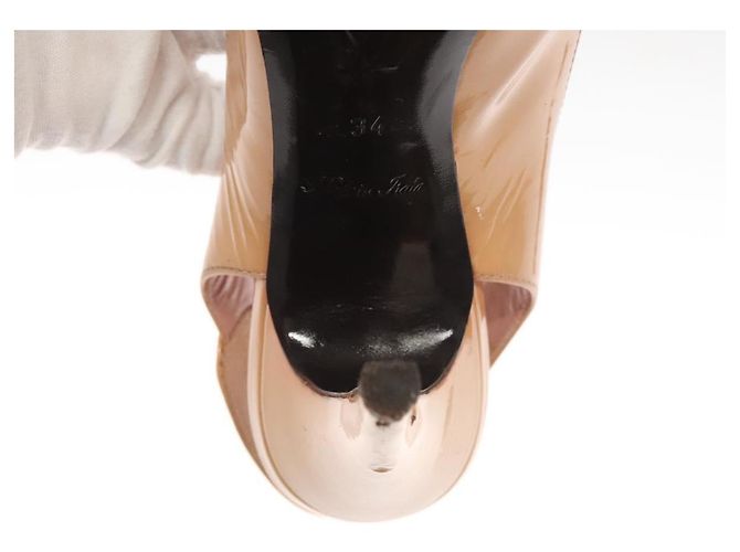 LOUIS VUITTON Pumps Emaille 34 Beige LV Auth bs24821 - Ansicht 10